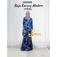 JAWARI Baju Kurung Modern FS18 - Wanita Zip Belakang Material Berquality