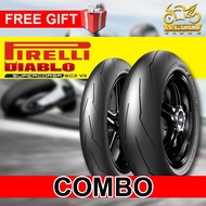 Tyre Tayar Pirelli Supercorsa SC2 V3 **COMBO** 120/70x17 + 200/55x17 with FREE GIFT R1 / Z1000 / S1000RR / CBR1000RR