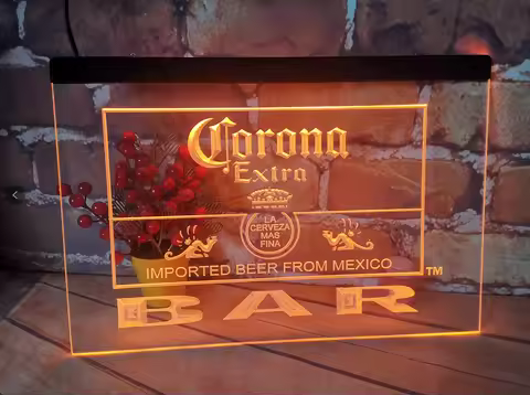 Corona Bar Beer Extra Logo Beer Bar Pub Club 3D Signs LED Neon Light Sign