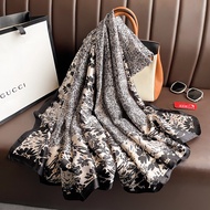 LISA Fashion Scarf 90x180cm Silk Feel Scarf Women's Long Shawl Beach Towel