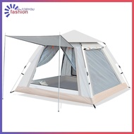 {FA} Instant Pop Up Tent Automatic Camping Tent Detachable Top Double Layer Family Tent Waterproof f