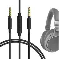 GEEKRIA Audio Cable with Mic Compatible with Audio-Technica ATH-M50xBT2 ATH-M20xBT Headphones Cable,