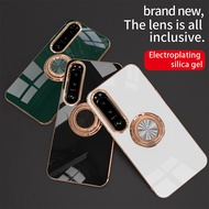 Sony Xperia 1 VIII 10 VII Xperia 1 VII Case Ring Car Holder Silicone TPU Shockproof Electroplating B