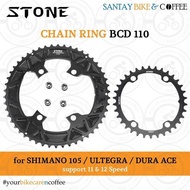 Stone Chainring Bcd 110 For Shimano 10 R7100 Ut R8100 Da R9200