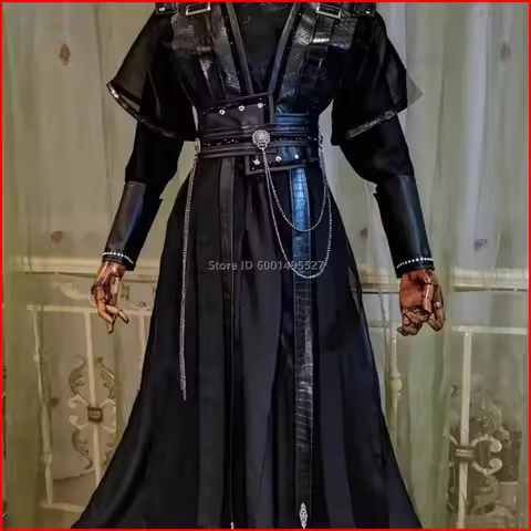 He Xuan Cosplay Costume Tian Guan Ci Fu Chang Geng Mo Ran Cosplay Costume Black Hanfu For Women Men