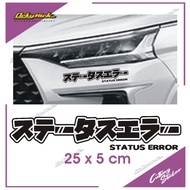 Cutting sticker Status Error car car sticker