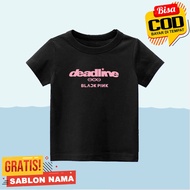 BlackPink WorldTour DeadLine Kids Clothes BlackPink WorldTour DeadLine Boys and Girls T-Shirt/ - Fre