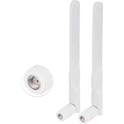 2pcs Dual Band WiFi Antenna 2.4GHz 5GHz 5.8GHz Gain 8dBi Omni Antennae MIMO RP-SMA for WiFi Router W