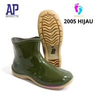 HIJAU AP Boots Short Small 2005 Green Glossy Green Shiny/ Rubber Boots AP 2005 Green by AP Boots Rai