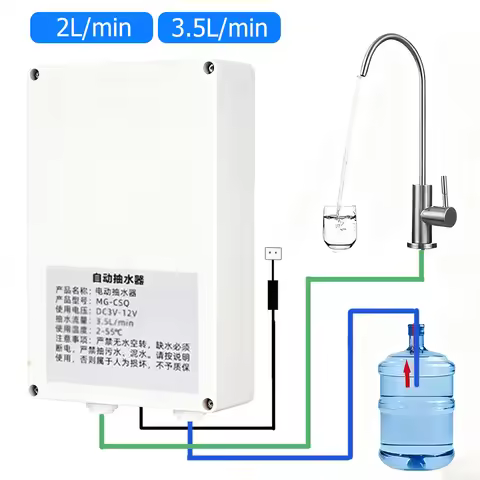Electric Water Pump Faucet Galley Automatic Water Suction Pump 12V 2L/min 3.5L/min Caravan Motorhome