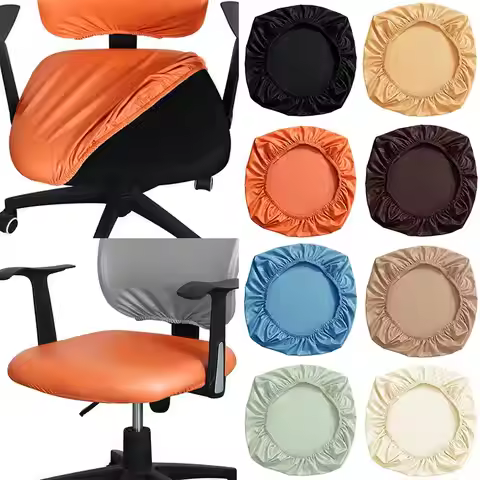 Split Chair Computer Chair Case Office Chair Cover PU Leather Waterproof Office Chair Four Seasons H