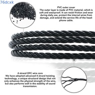 76DCXMY 4-Strand Braided Upgrade Cord, Built In Microphone 120cm / 47.24in MMCX to Type C Headphone 