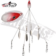 WALK FISH Umbrella Alabama Fishing Lure Rig 5 Arms Rig Head Swimming Bait Bass Swivel Snap Connector