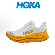 【Legit Hoka】ONE ONE Bondi 9 for women white Orange Running Shoes K91X