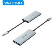 Vention USB หลายพอร์ตประเภท C ถึง USB 3.0 4K HDMI SD TF PD สายฟ้าอุปกรณ์เพิ่มช่องยูเอสบีแบบเต็ม3 USB