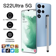 【CAN COD+READY】Original phone S22 Ultra 5G S22Ultra 5G 6.7 Inch HD full screen hp 16G RAM 512GB ROM 