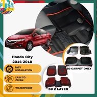 Honda City 2014-2018 5D Carpet Car Mat Floor Mat OEM Carpet Car Floormat