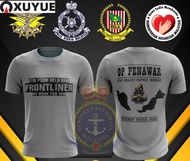 XY 9433 Malaysia Tshirt grey Unisex 3d Print shirt JERSERY ATM PDRM RELA KKM PRONTLINER Full Sublima