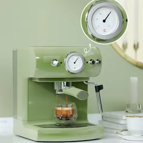 Petrus Coffee Machine Home Italian Semi-automatic 19Bar Pump Pressure Concentrated Steam Milk Frothe