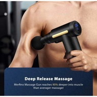 6 Speed Massage Gun with Touch Screen 4 Massage Head Fascial Gun Massage Machine Pain Relief Mesin U