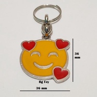 GANTUNGAN Metal Emoji Keychain - Keychain Made in Italy - Loose