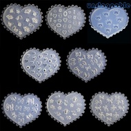 Un* 3D Nail Art Mold Silicone  Heart Nail Art Decortive Mold Nail Art Making Tool