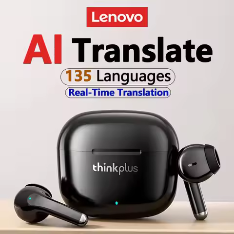 Lenovo LP40 Pro Translation Earburds TWS Bluetooth Real Time Translation Long Endurance AI Earphones