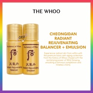 THE WHOO (THE HISTORY OF WHOO) Cheongidan Radiant Rejuvenating Balancer + Emulsion (5ml)