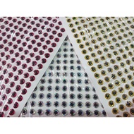MATA 100 pcs 3D Fish Eye Lure Stickers