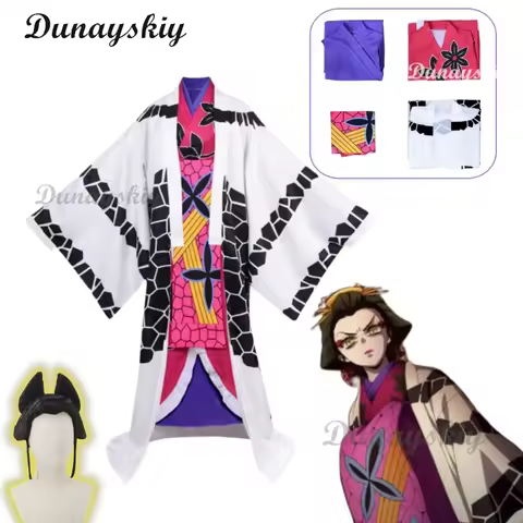 Daki Ume Cosplay Costume Wig Kimono Women Suit Halloween Carnival Uniforms Custom Made