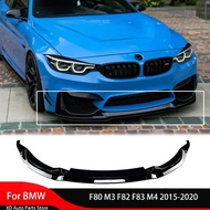 For BMW F80 M3 F82 F83 M4 2015-2020 Front Bumper Spoiler Lip Splitter Auto Accessories Body Kit Fro