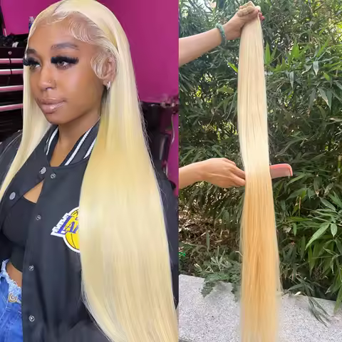 50inch Hair Bundles #613 Blonde Cuticle Aligned Human Hair Weave Raw Virgin Hair Extensions Natural