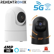 【Worth-Buy】 Mini 5g Wifi Camera 4mp Hd Indoor Ptz Camera Security Wifi Ip Camera Ai Autotracking Smart Home Video Surveillance Camera Alexa