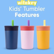 WITAKEY Kids Water Bottle, Spill Resistant Stainless Steel Toddler Cup with Straw, Easy To Clean Ins