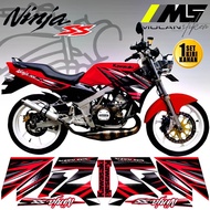 Decal Sticker Striping Variasi Motif Ori Ninja SS 150 2013 Hijau - Ninja Ss 150 2014 2015 - Ninja Ss