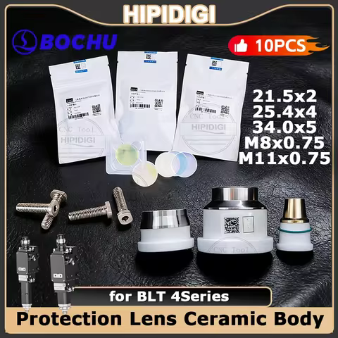 BOCI BLT 4Series D21.5T2 D25.4T4 D34.0T5 Protection Lens M8x0.75 M11x0.75 Ceramic Body for BOCI BOCH