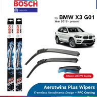 Bosch Aerotwin Plus Multi Clip Wiper Set for BMW X3 G01 (26"/20")