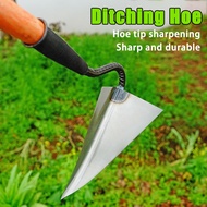 Triangular manganese steel hoe Ditching hoe Trenching hoe Weeding tool Agricultural hoeing implement