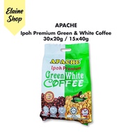 Apache Ipoh Premium Green & White Coffee 15 X 40g / 30 X 20g (600g) Hazelnut Mint