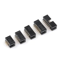 50PCS 2.54mm DC3 6/8/10/14/16/20/26/30/34/40/50 Pin 2*3/4/5/7/13Pin Straight Male Shrouded PCB IDC S