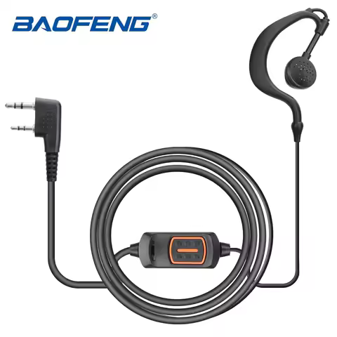 Baofeng 2 Pin G-shape Ear Hook Headset Earpiece For Baofeng UV-5R UV-S9 UV-13 UV-17 UV-21 PRO PLUS P