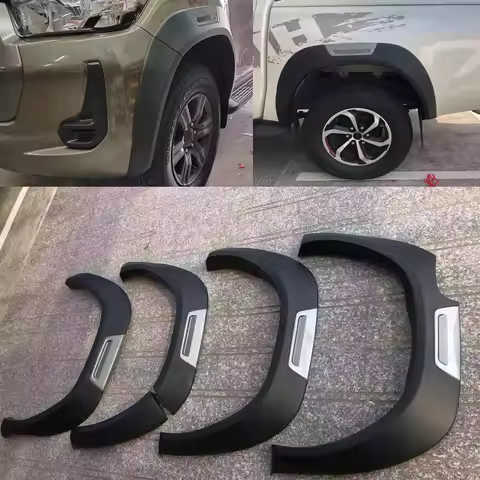 Wheel Arch Mudguards For Toyota Hilux Revo 2021-2024 Revo Rocco 2015-2020 Fender Flares Pickup Truck