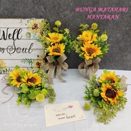 GUBAHAN SIAP BUNGA MATAHARI HANTARAN UNTUK DULANG HANTARAN/ SUNFLOWER FOR WEDDING DECORATION/ DIY GU