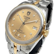 Pre-owned TUDOR 55003 Glamour Date with 10 Diamonds, Stainless Steel Automatic Watch, Serial Number 