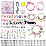 🇲🇾 Ready Stock DIY Charm Bracelet Making Kit DIY Hair Tie Girls  Jewelry Making Kids Necklace String