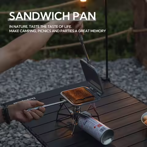 CAMPINGMOON TT-1315 Toasted Sandwich Maker Baking Pan Grilled Cheese Maker Nonstick Sandwich Maker F