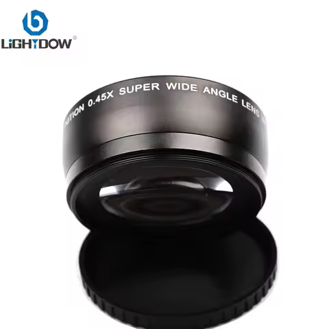 Lightdow 58MM 0.45x Additional Wide Angle Lens Macro Lens for Canon EOS 350D/ 400D/ 450D/ 500D/ 1000