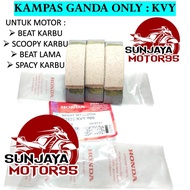 terbaru Kampas Ganda KVY Original Honda Beat Karbu - Scoopy Karbu -