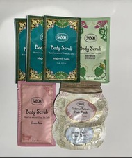 Sabon 身體磨砂膏及髮膜 Samples 7包