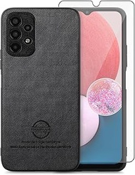 Asuwish Mobile Phone Case for Samsung Galaxy A13 5G/A04S Case with Tempered Glass Screen Protector G